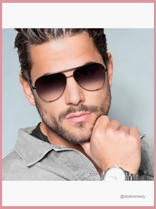 Extra Large Polarized Aviator Sunglasses, UV Protection, Oversized, Metal Frame main image 6